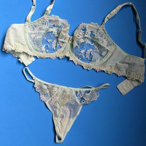 French lingerie with crystal detail